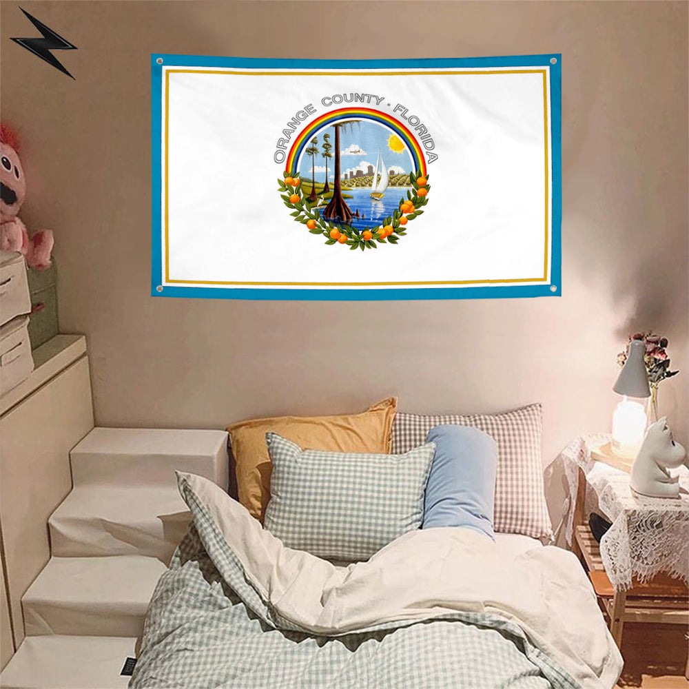 Fyon Orange County,Florida Flag Banner