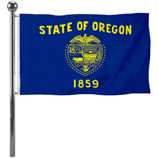 Fyon State of Oregon 1859 Flag Banner