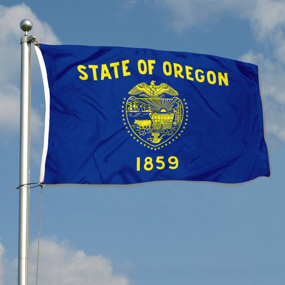 Fyon State of Oregon 1859 Flag Banner