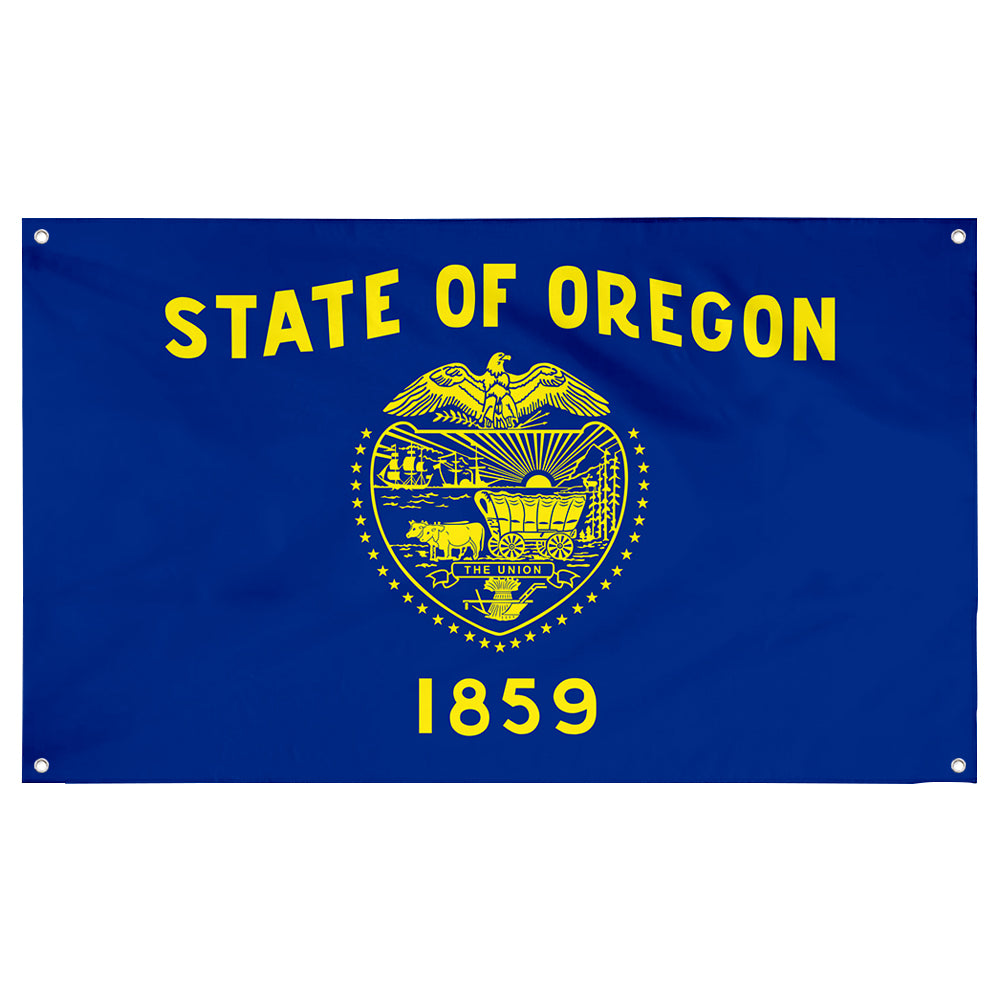 Fyon State of Oregon 1859 Flag Banner