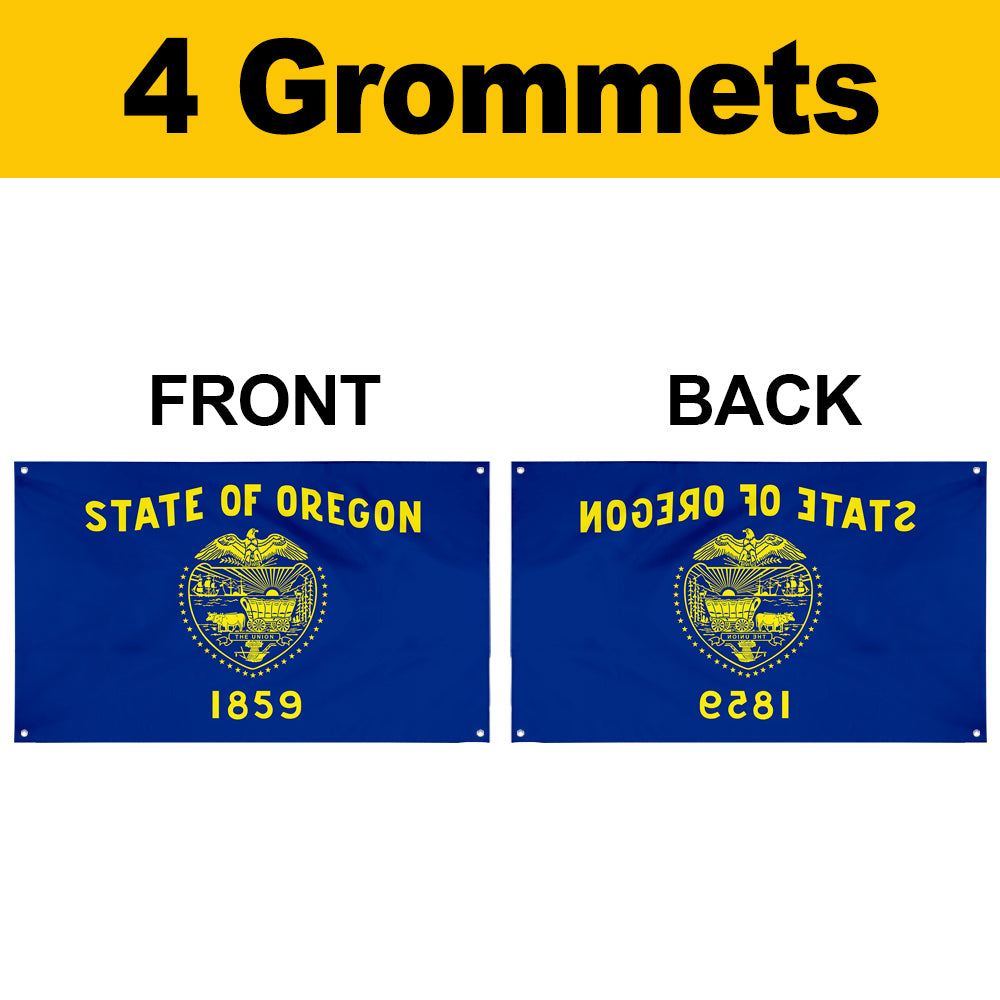Fyon State of Oregon 1859 Flag Banner