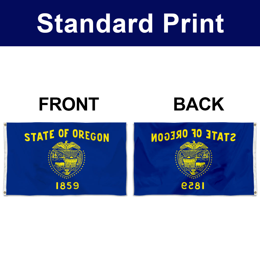 Fyon State of Oregon 1859 Flag Banner