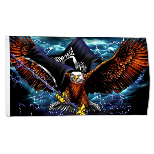 Fyon POW MIA Eagle Flag Indoor and outdoor banner