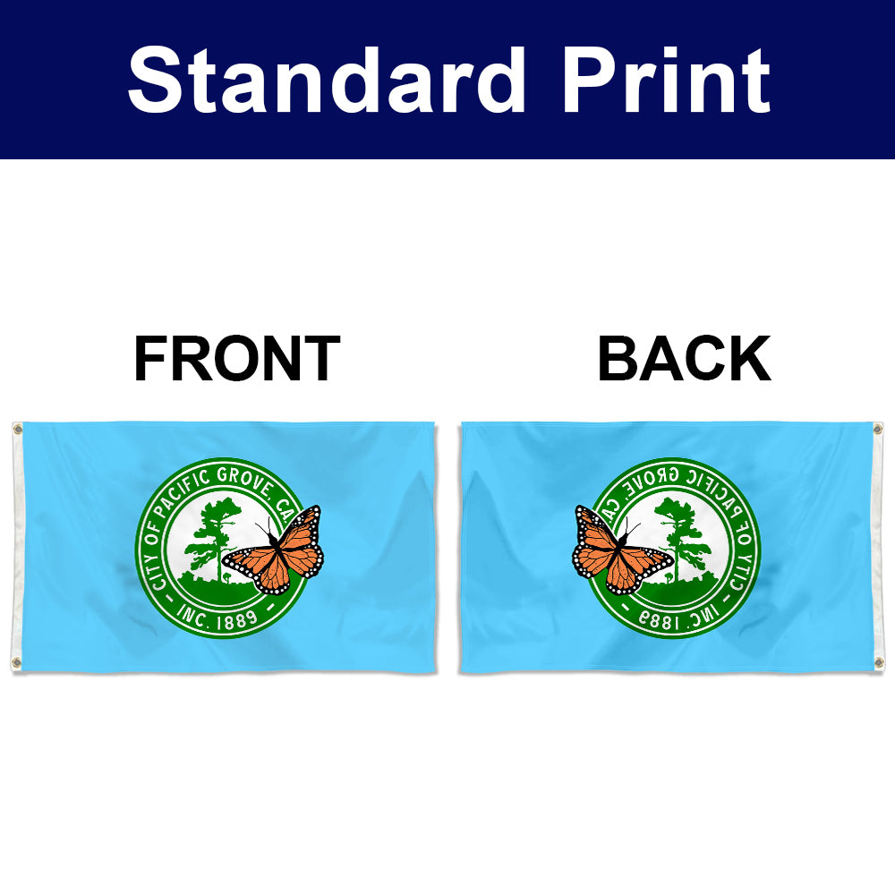 Fyon Double-sided Pacific Grove, California Flag Banner