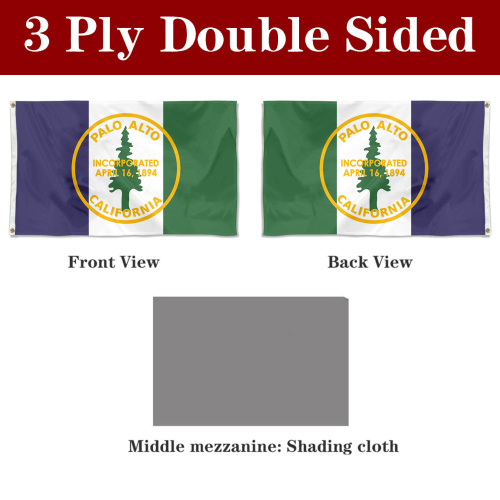 Fyon Palo Alto, California Flag Banner