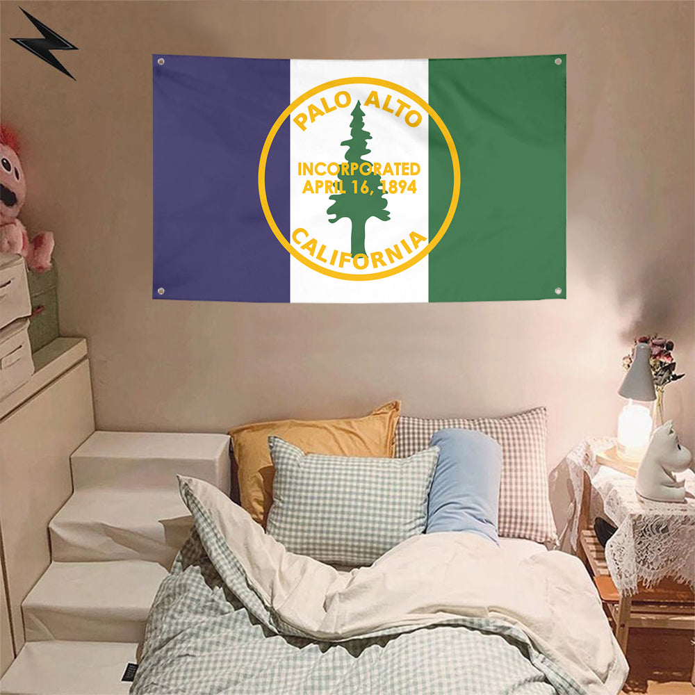 Fyon Palo Alto, California Flag Banner