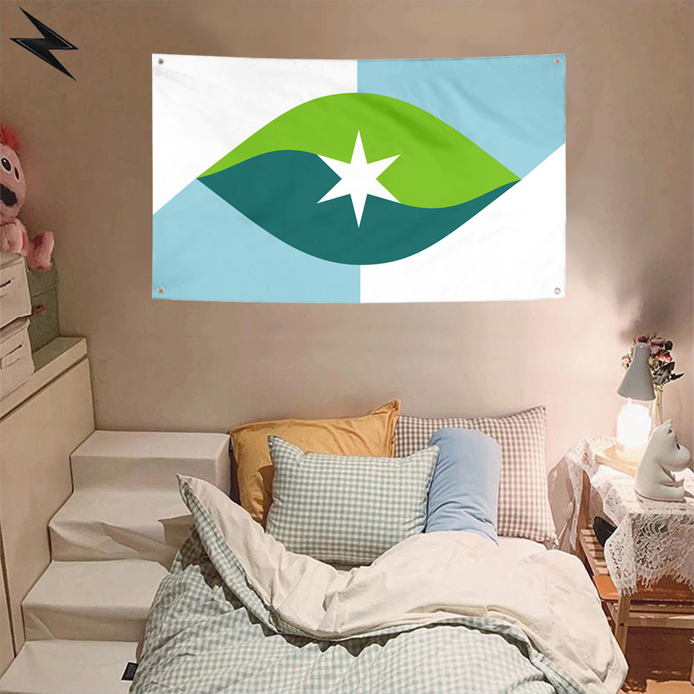 Fyon Park City, Kansas Flag Banner