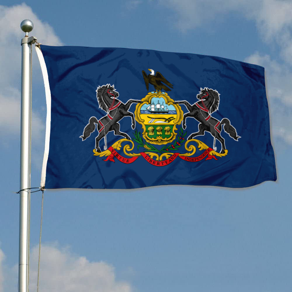 Fyon Pennsylvania Flag Banner