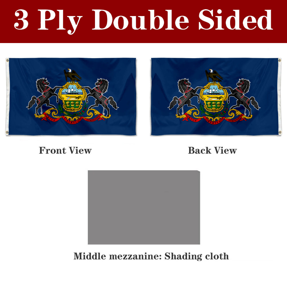 Fyon Pennsylvania Flag Banner