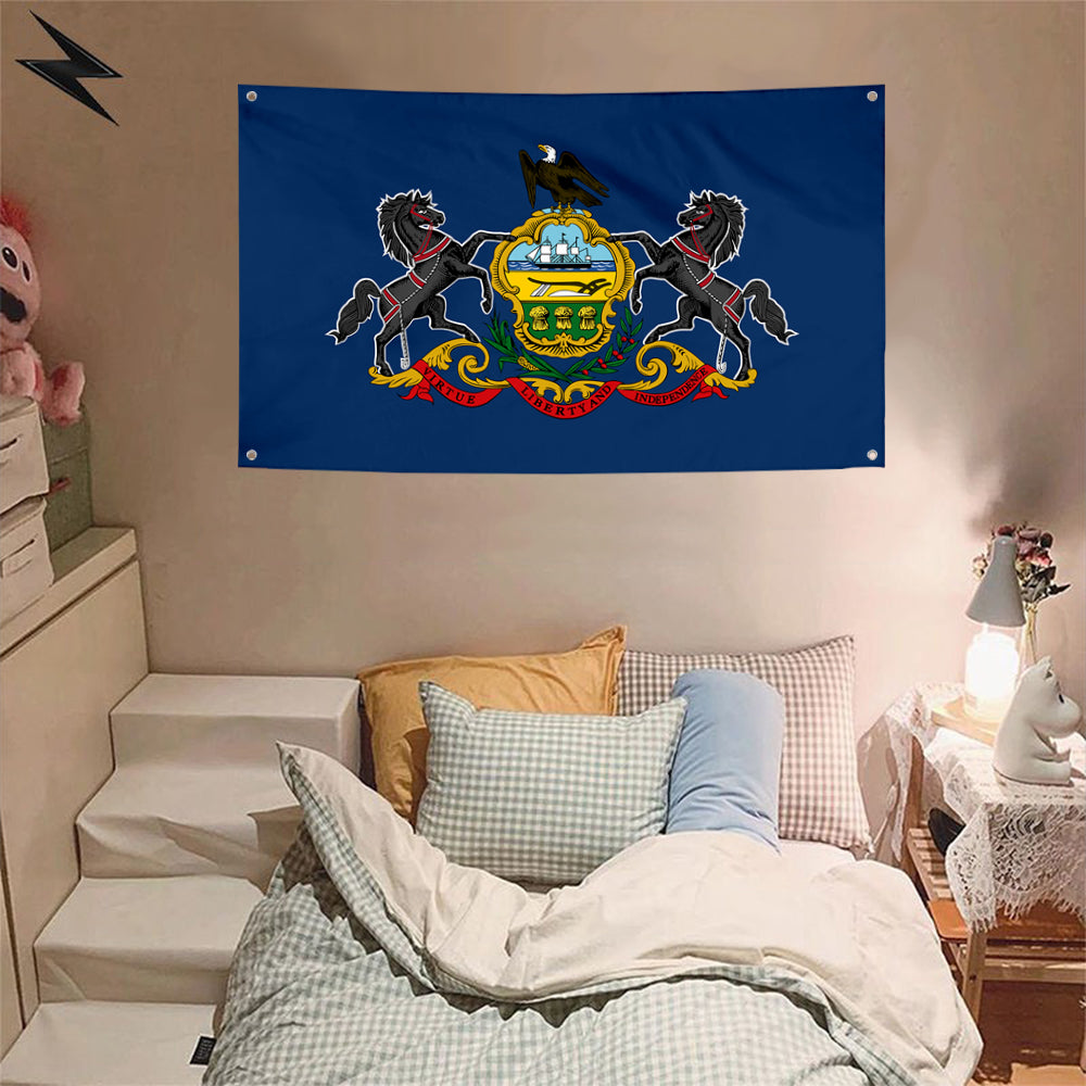 Fyon Pennsylvania Flag Banner