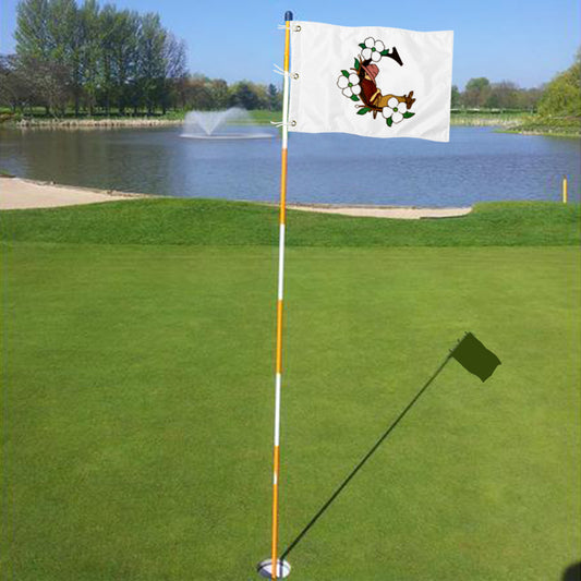 Fyon Pinehurst Resort Spring Cradle Golf Course Embroidered Spring Logo Flag Banner Grommets