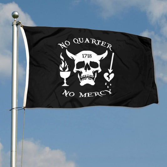 Fyon Pirate No Quarter No Mercy Flag Indoor and outdoor banner