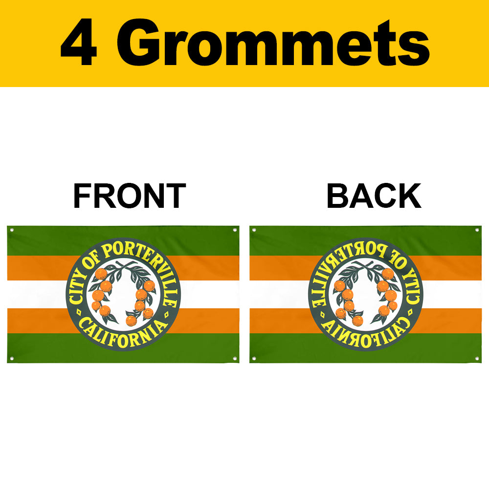 Fyon Porterville, California Flag Banner