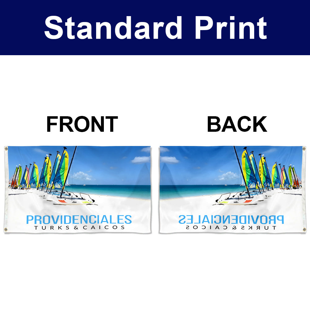 Fyon Double-sided Providenciales, Turks and Caicos Flag Banner
