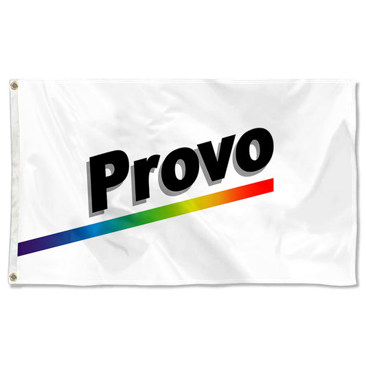 Fyon of Former flag of Provo, Utah, by Joe Jenkins flag banner