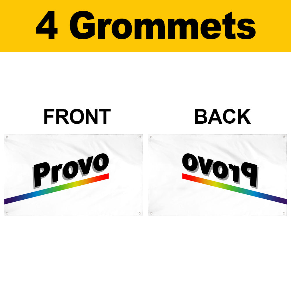 Fyon of Former flag of Provo, Utah, by Joe Jenkins flag banner