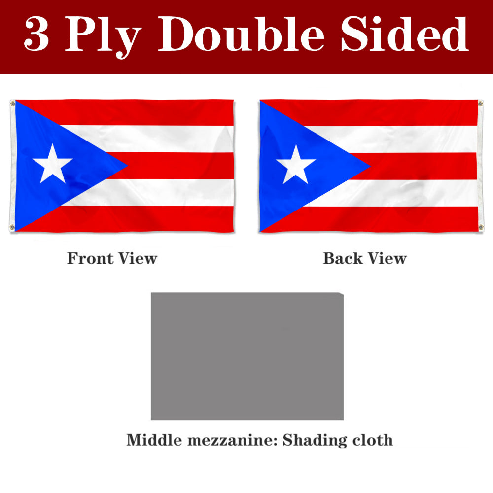 Fyon Puerto Rico Flag Banner