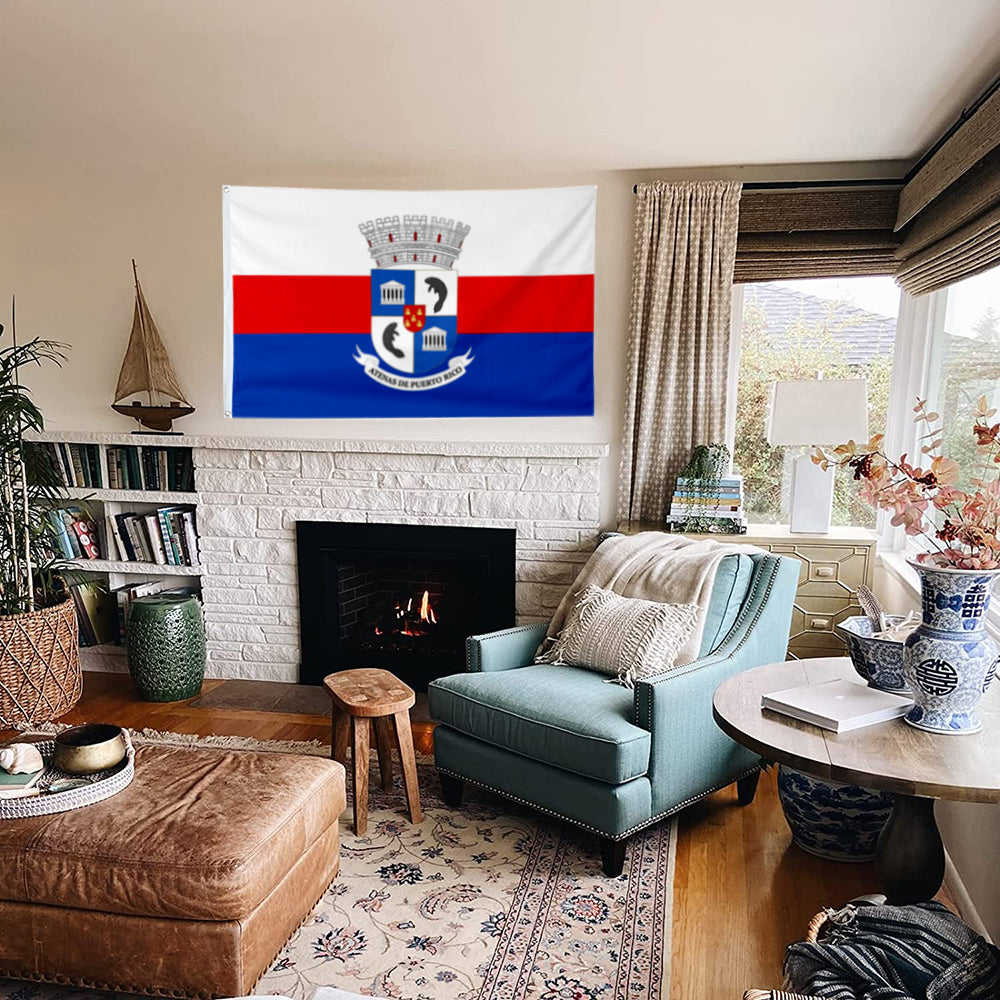 Fyon Atenas De Puerto Rico Flag Banner