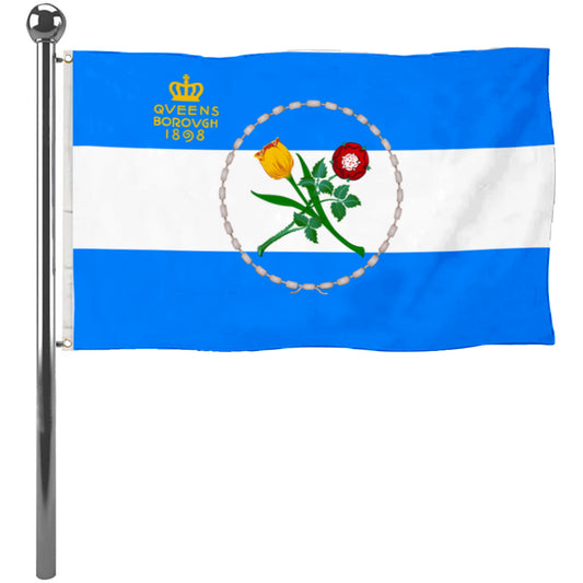 Fyon Queens County, New York Flag Banner