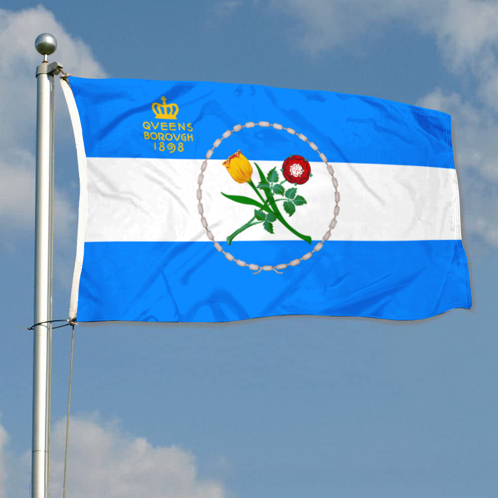 Fyon Queens County, New York Flag Banner