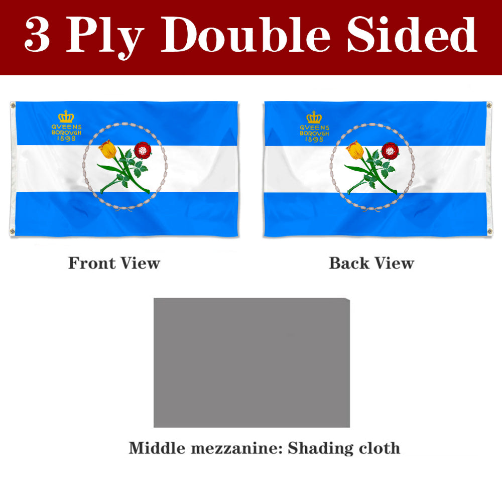 Fyon Queens County, New York Flag Banner