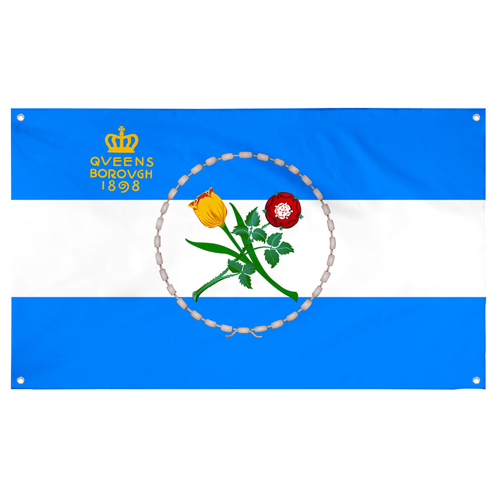 Fyon Queens County, New York Flag Banner
