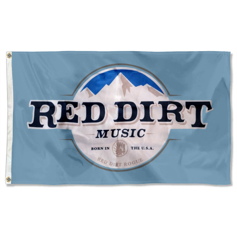 Fyon Red Dirt Music mountains Flag Indoor and outdoor banner Blue