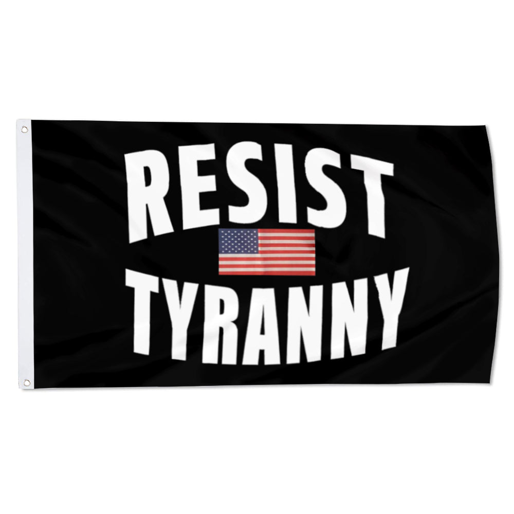 Fyon Resist Tyranny Flag Indoor and Outdoor Banner