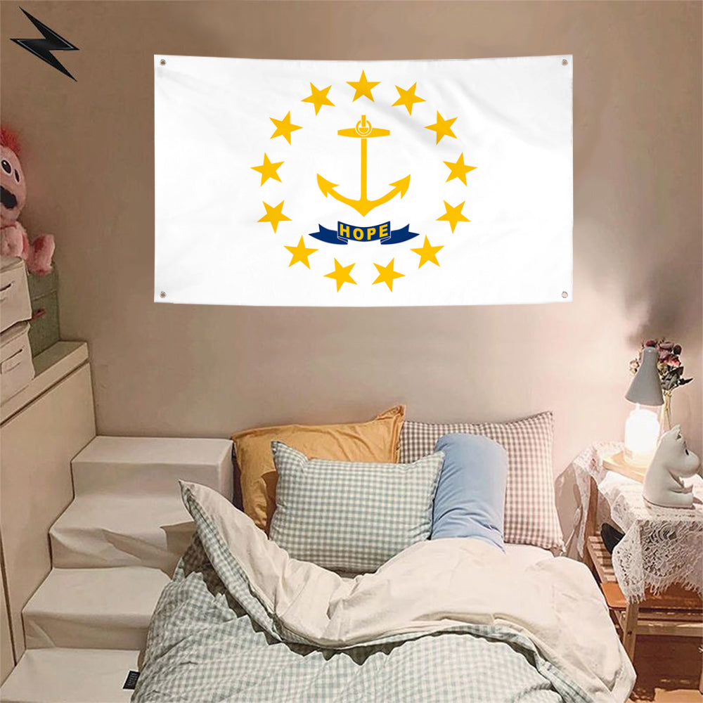 Fyon Rhode Island Flag Banner