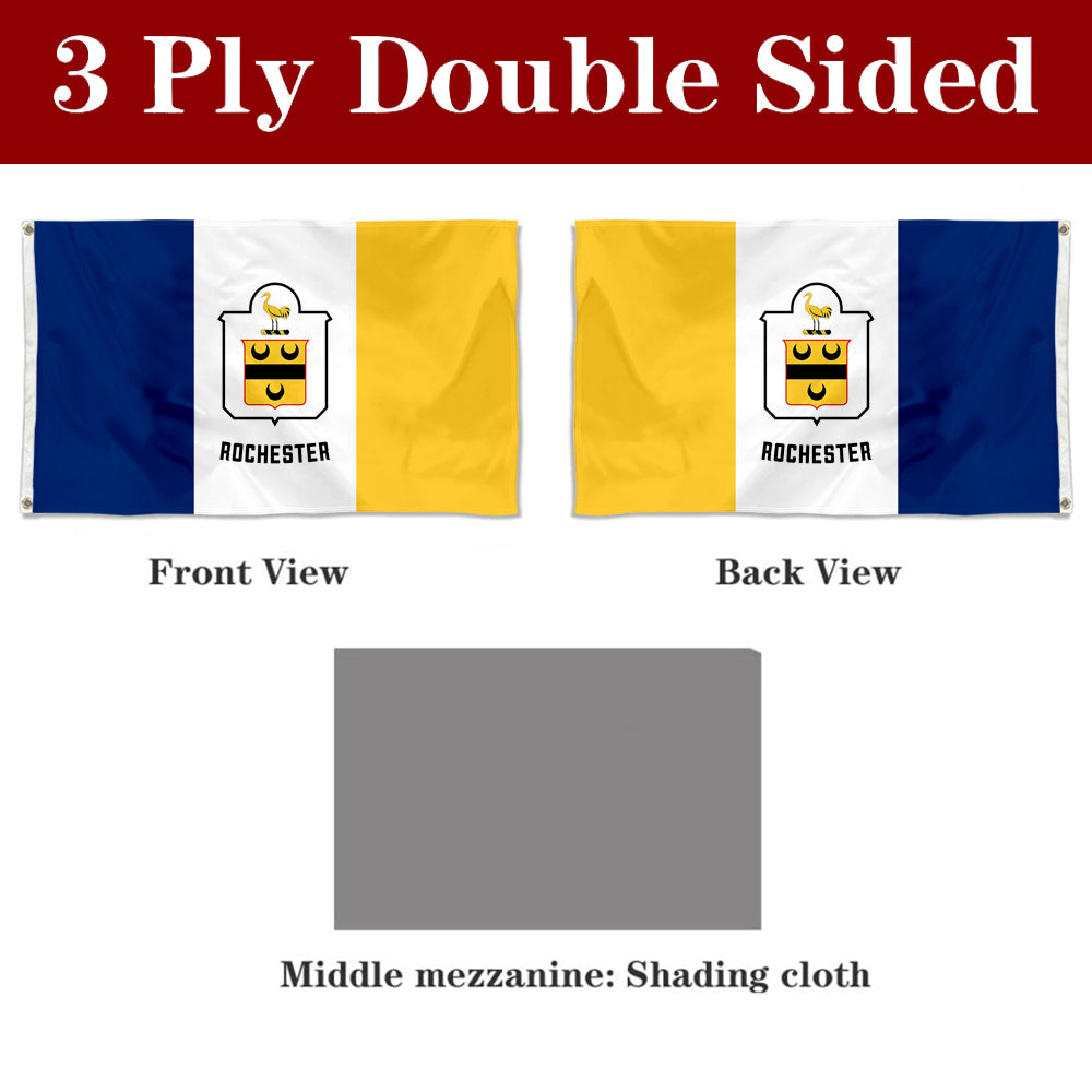 Fyon Rochester, City of New York Flag Banner