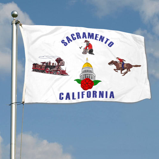 Fyon Sacramento, California Flag Banner (1964–1989)