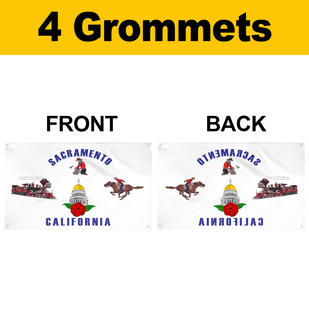 Fyon Sacramento, California Flag Banner (1964–1989)