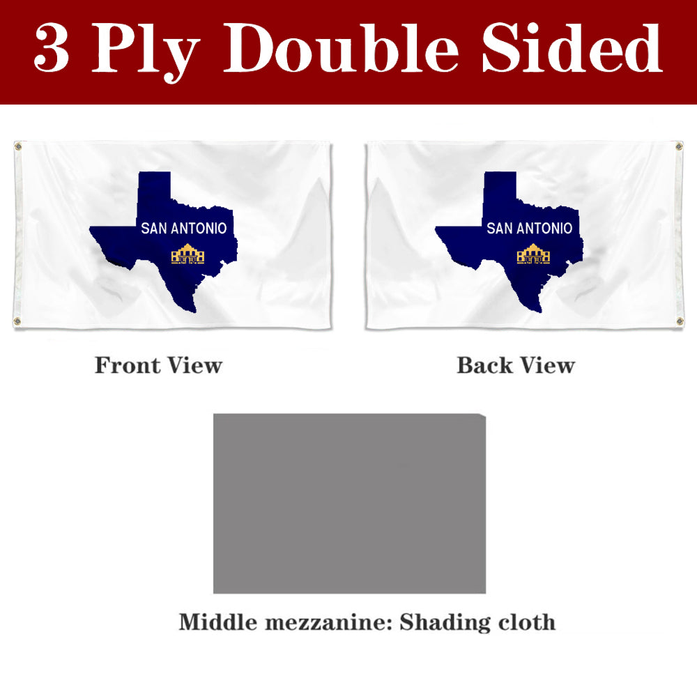 Fyon San Antonio, Texas (1917–1976) Flag Banner
