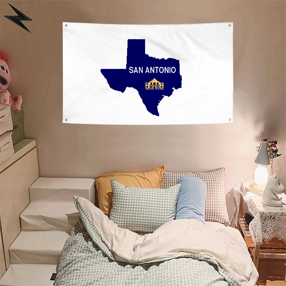 Fyon San Antonio, Texas (1917–1976) Flag Banner