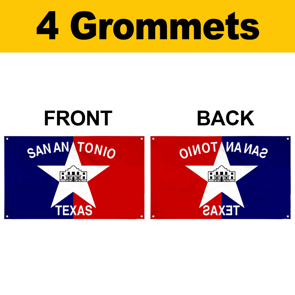 Fyon San Antonio, Texas (1976–1992) Flag Banner