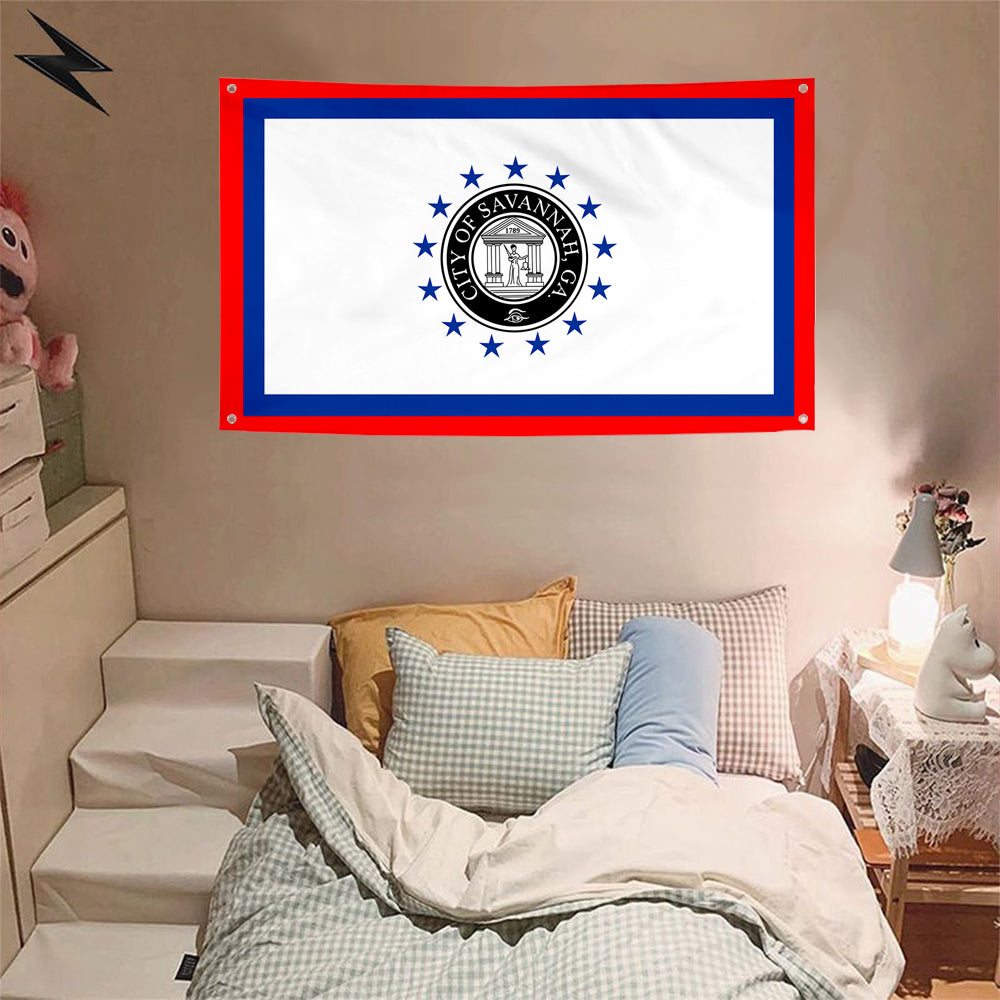 Fyon Savannah, Georgia Flag Banner