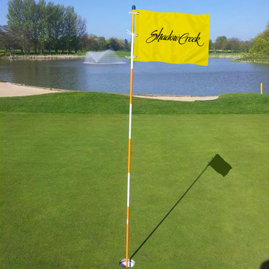 Fyon Shadow Creek Golf Course Las Vegas Yellow Pin Flag Banner Grommets