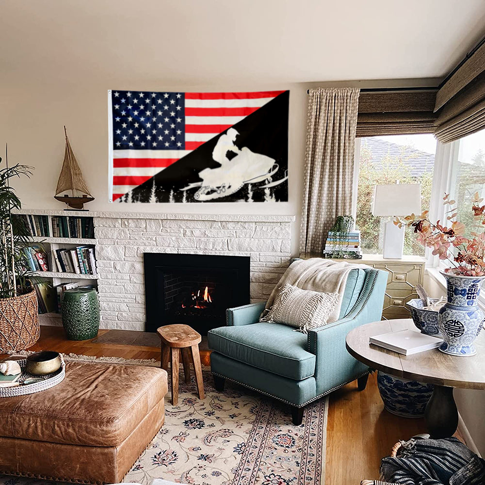 Fyon Snowmobile Flag Indoor and Outdoor Banner