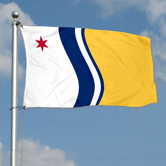 Fyon Indiana banner City of South Bend Flag