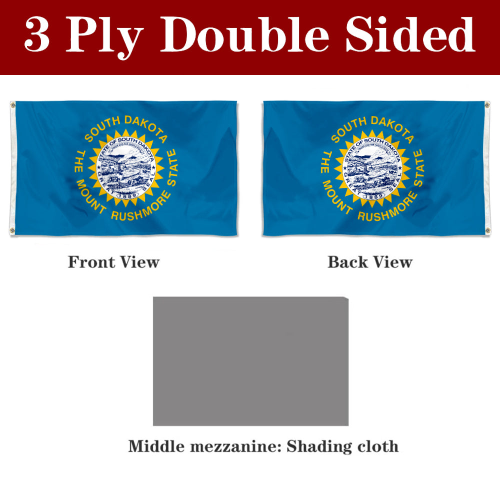 Fyon South Dakota Flag Banner
