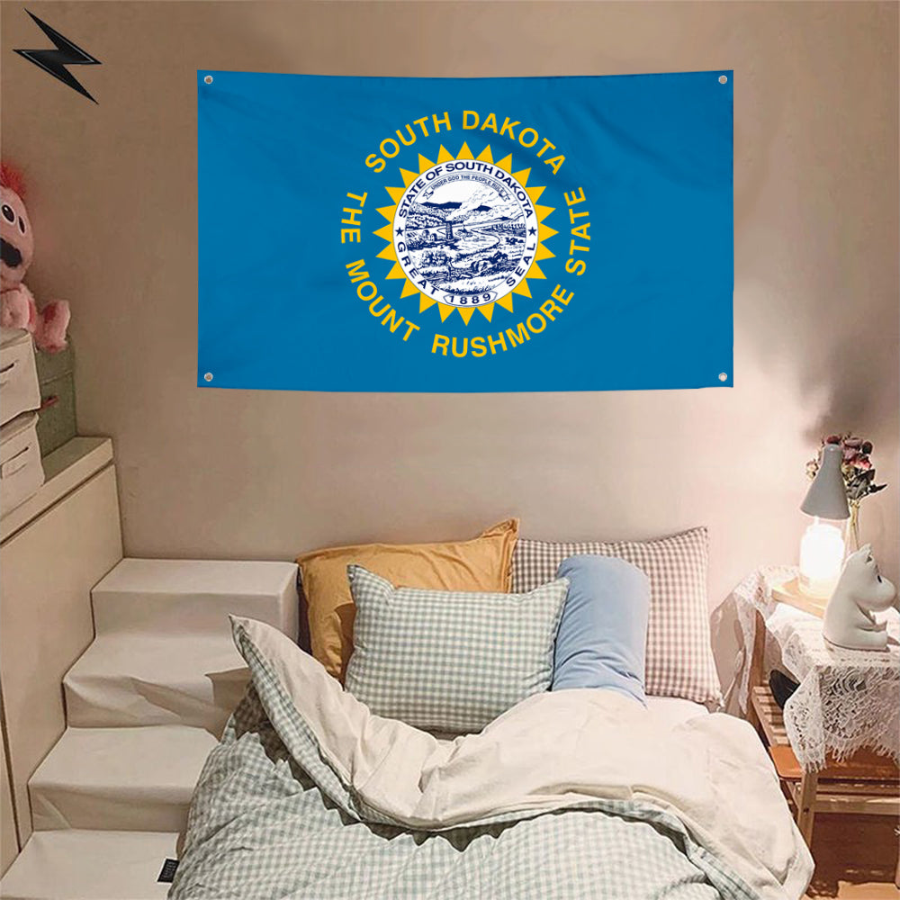 Fyon South Dakota Flag Banner