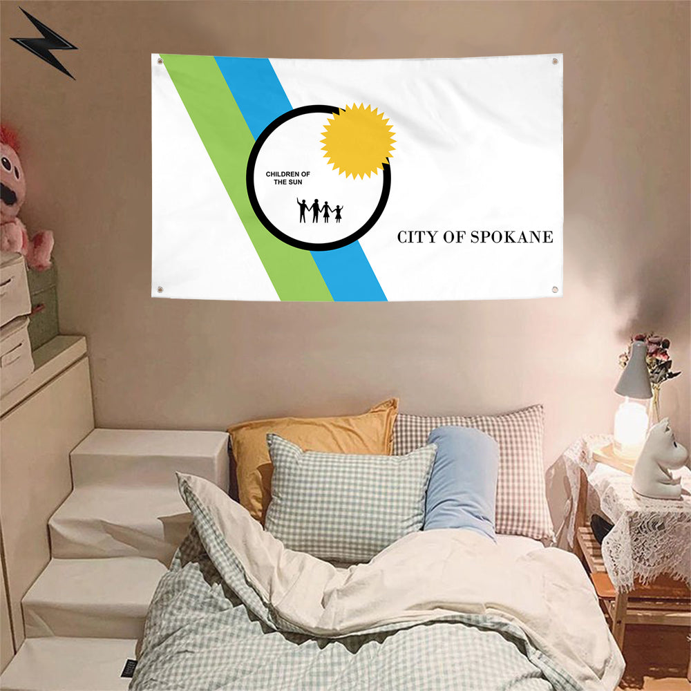 Fyon Spokane, Washington (1975–2021) Flag Banner