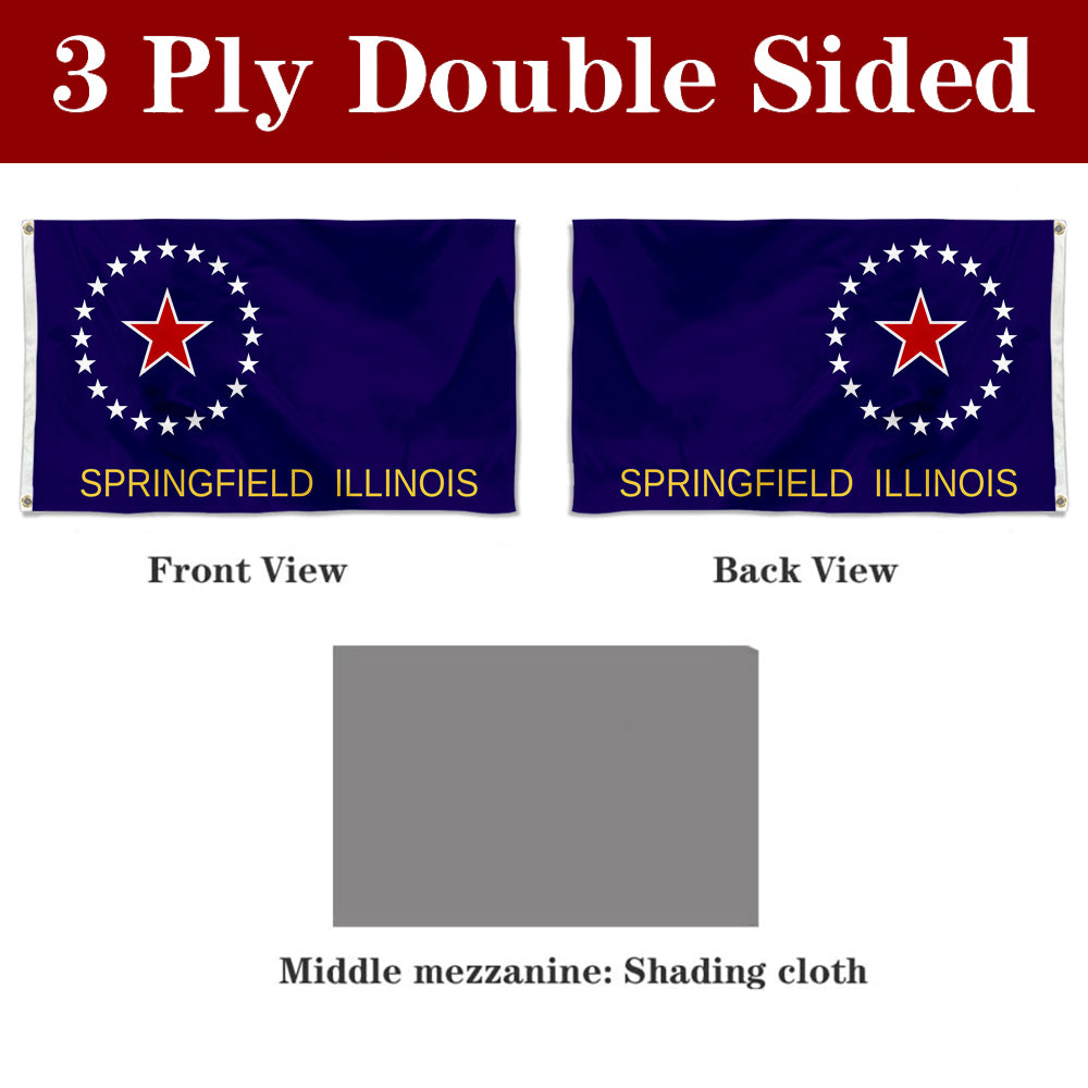 Fyon Springfield, Illinois Flag Banner