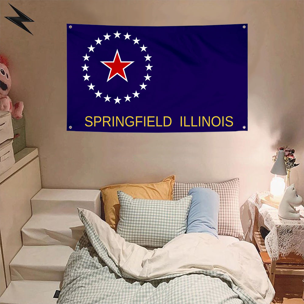 Fyon Springfield, Illinois Flag Banner