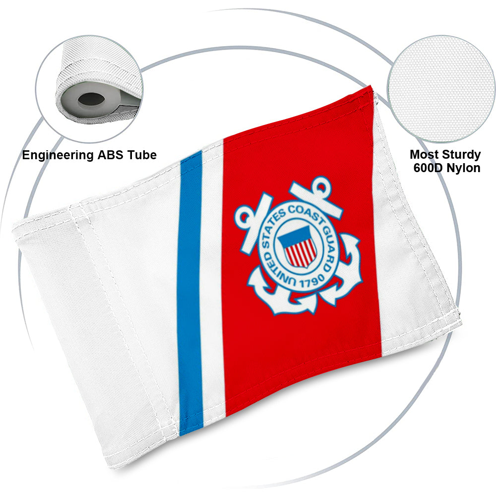 Fyon Standard Golf Flag Double Side US Coast Guard Golf Pin Flag Banner