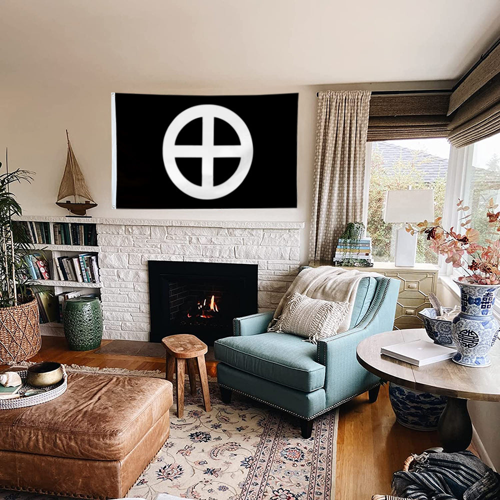 Fyon Sun Cross Flag indoor and outdoor Banner