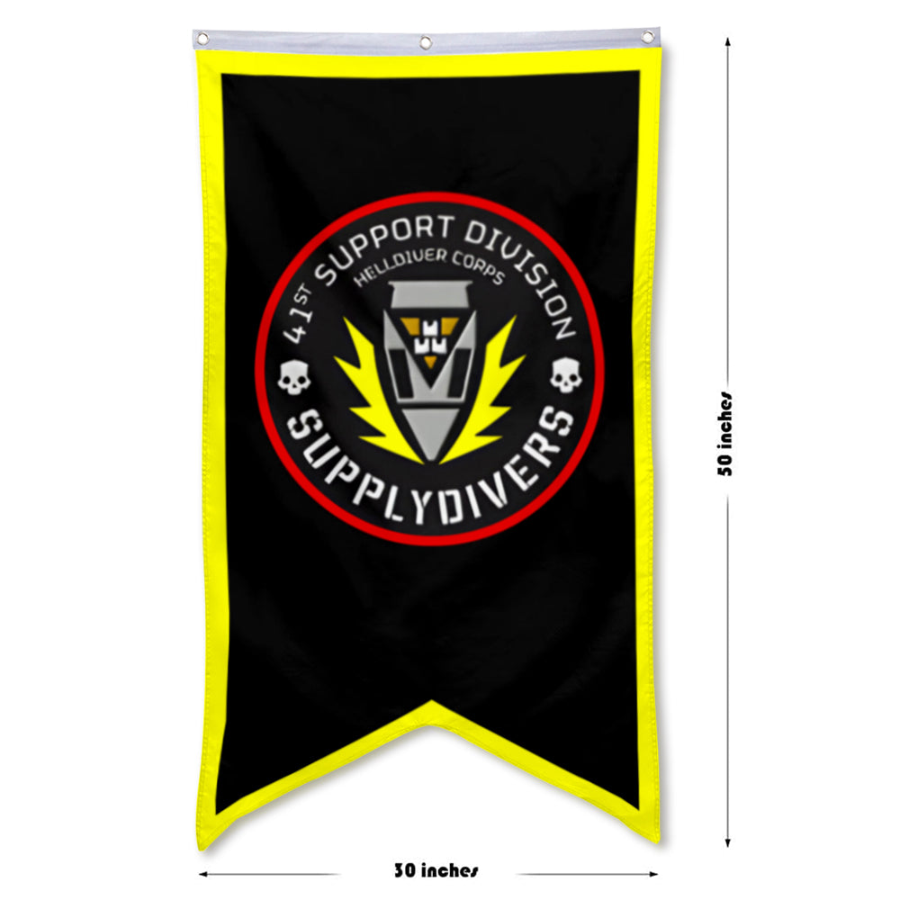 Fyon Support Division Supplydivers Flag Game Flags Banner