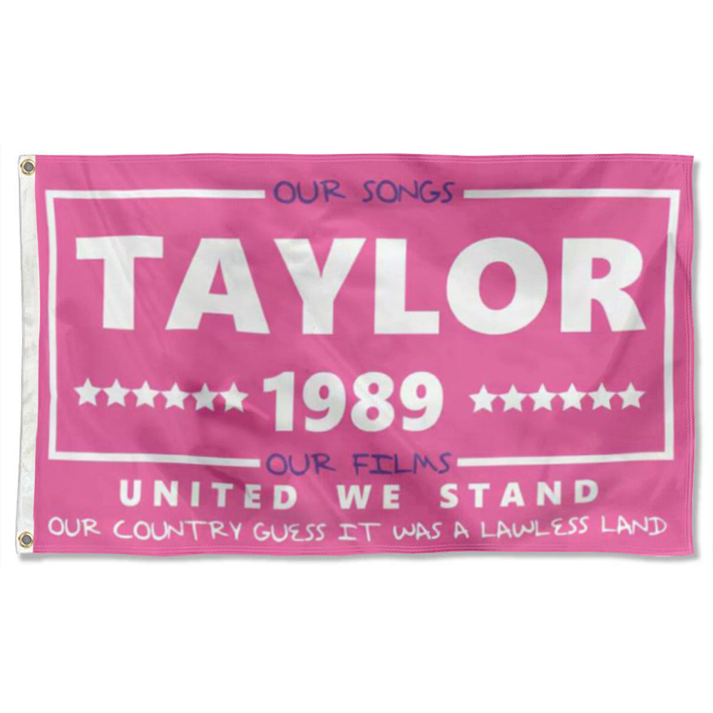 Fyon Taylor Flag - 1989 Flag - DBATC - Swiftie Merch - United We Stand - Taylor For President Flag Indoor and outdoor banner