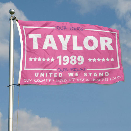 Fyon Taylor Flag - 1989 Flag - DBATC - Swiftie Merch - United We Stand - Taylor For President Flag Indoor and outdoor banner