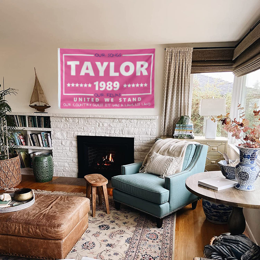 Fyon Taylor Flag - 1989 Flag - DBATC - Swiftie Merch - United We Stand - Taylor For President Flag Indoor and outdoor banner